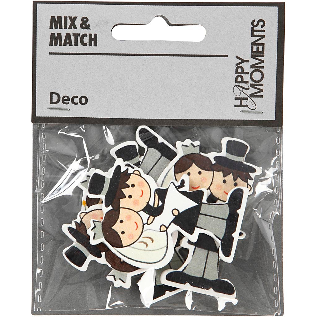 Brautpaar, H 50 mm, 4 Stk/ 1 Pck [HOB-282110]