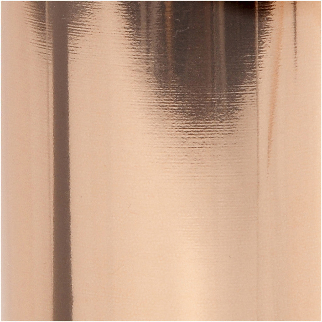 Pellicola decorativa, L: 15,5 cm, spess. 0,02 mm, rosato oro, 50 cm/ 1 rot. [HOB-283562]