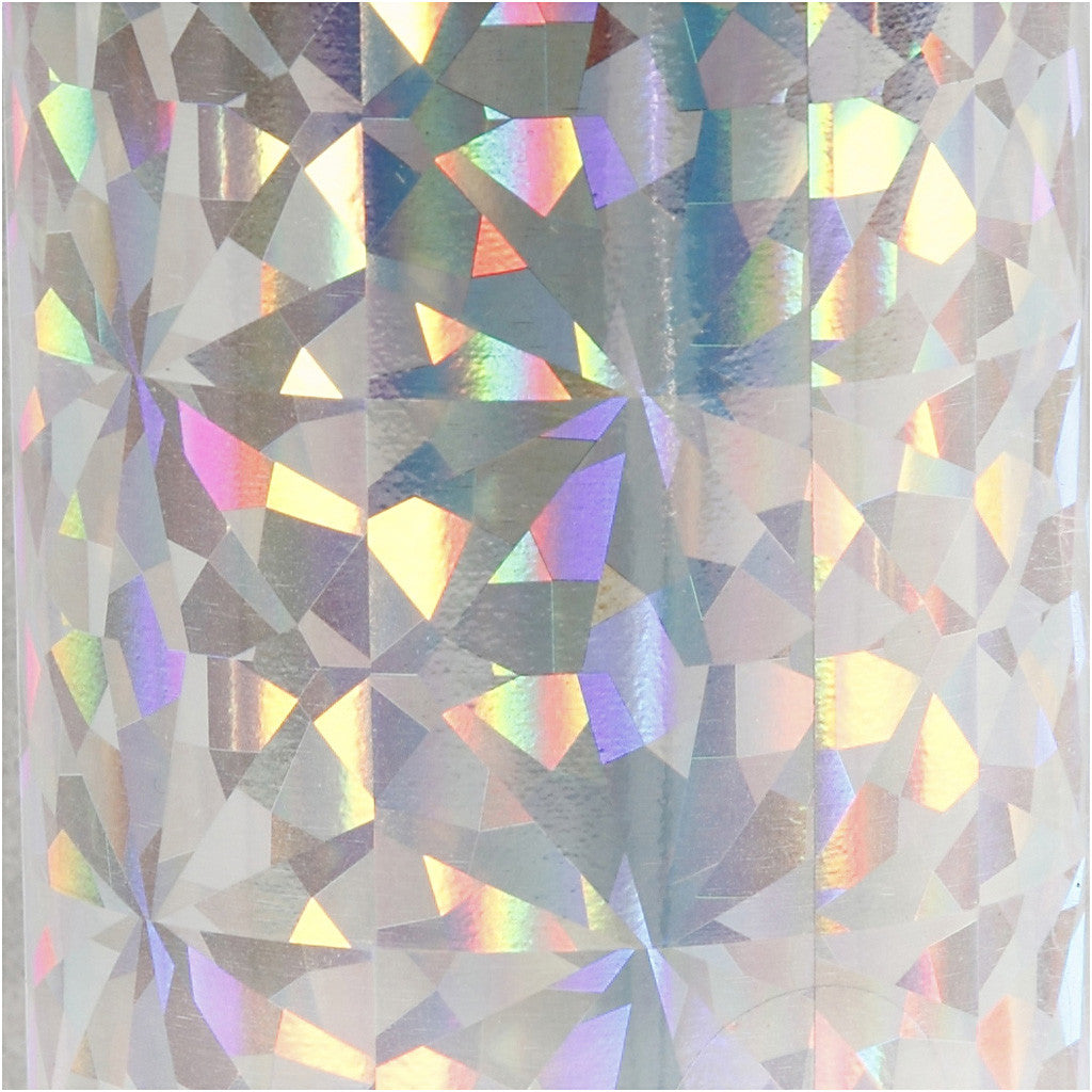 Dekofolie, B 15,5 cm, Dicke 0,02 mm, Silber, 50 cm/ 1 Rolle [HOB-283569]