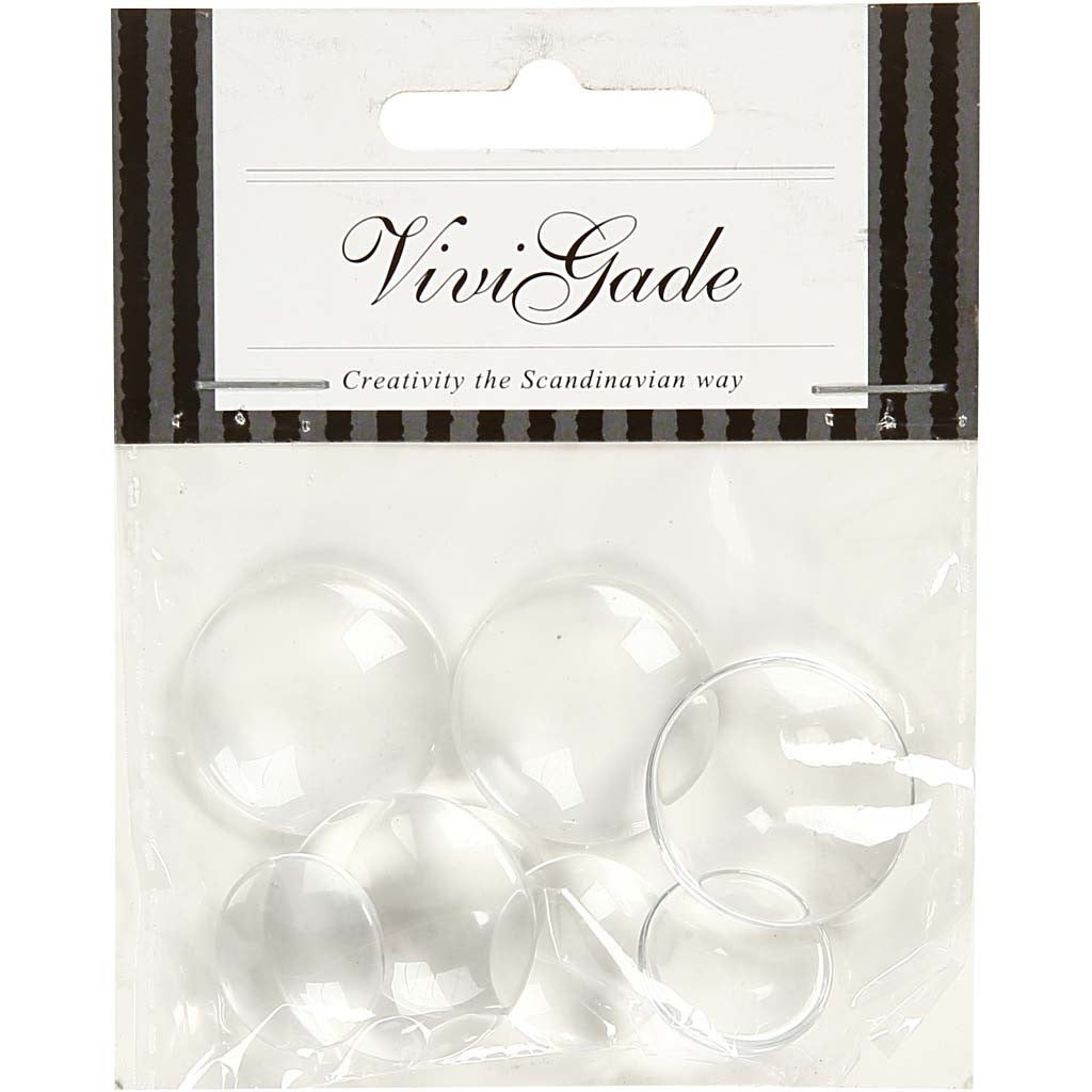 Cabochons, d 18+25 mm, 8 pièces/ 1 Pq. [HOB-28394]