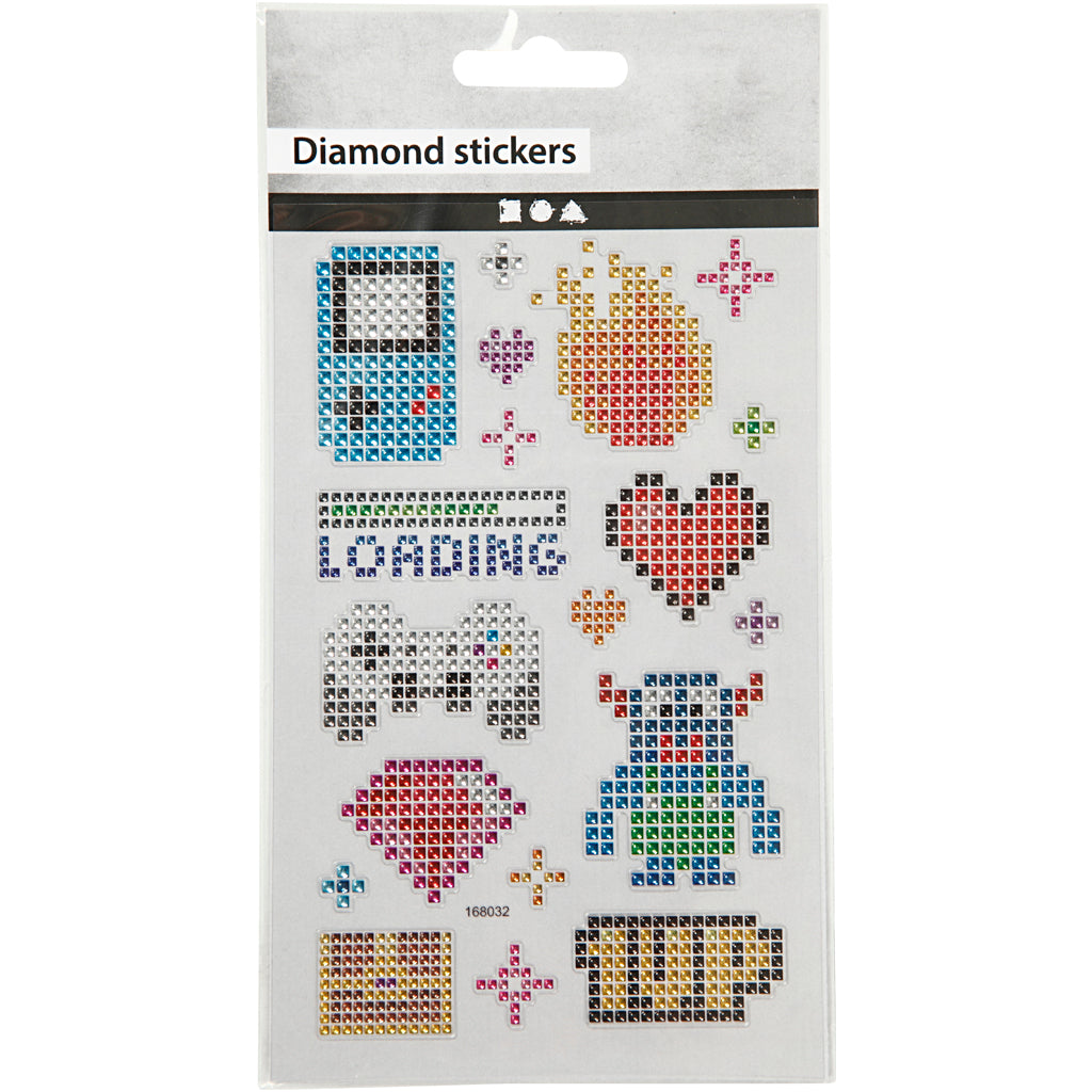 Diamant-Sticker, Spielerei, Blatt 10x16 cm, 1 Bl. [HOB-284030]