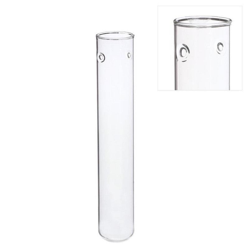 Test Tube Glass Ø3 h.20cm w. 2 Holes