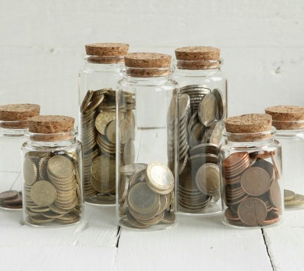 Flacon en verre avec bouchon Ø4.5cm 12.5cm de haut (12 pièces.) [IFS-29146]