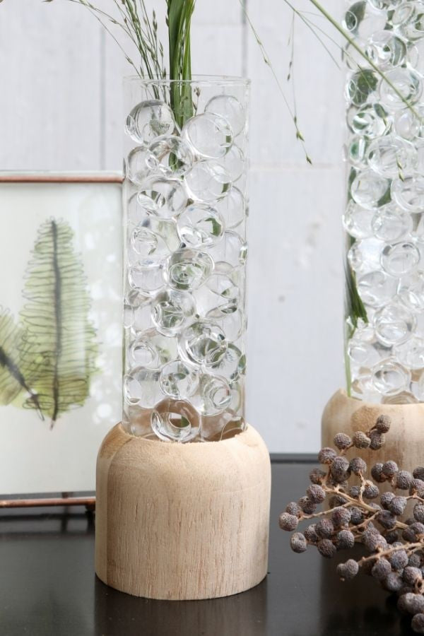 Testrohr mit Holzbasis 5x18cm (1 Stück) [IFS-29218]