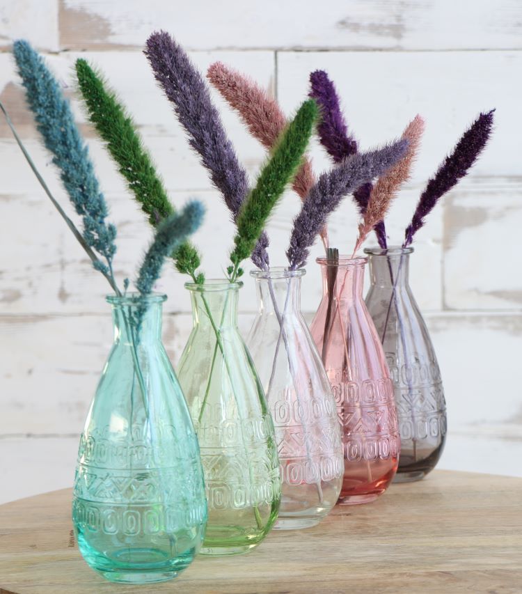 Blumenvasen Rom Ø7.5cm | H: 16cm Grün (12 Stück) [IFS-29735]