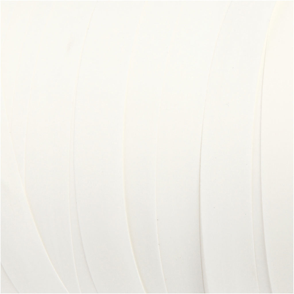 Geschenkband, B 10 mm, Matt, Weiß, 250 m/ 1 Rolle [HOB-20027]