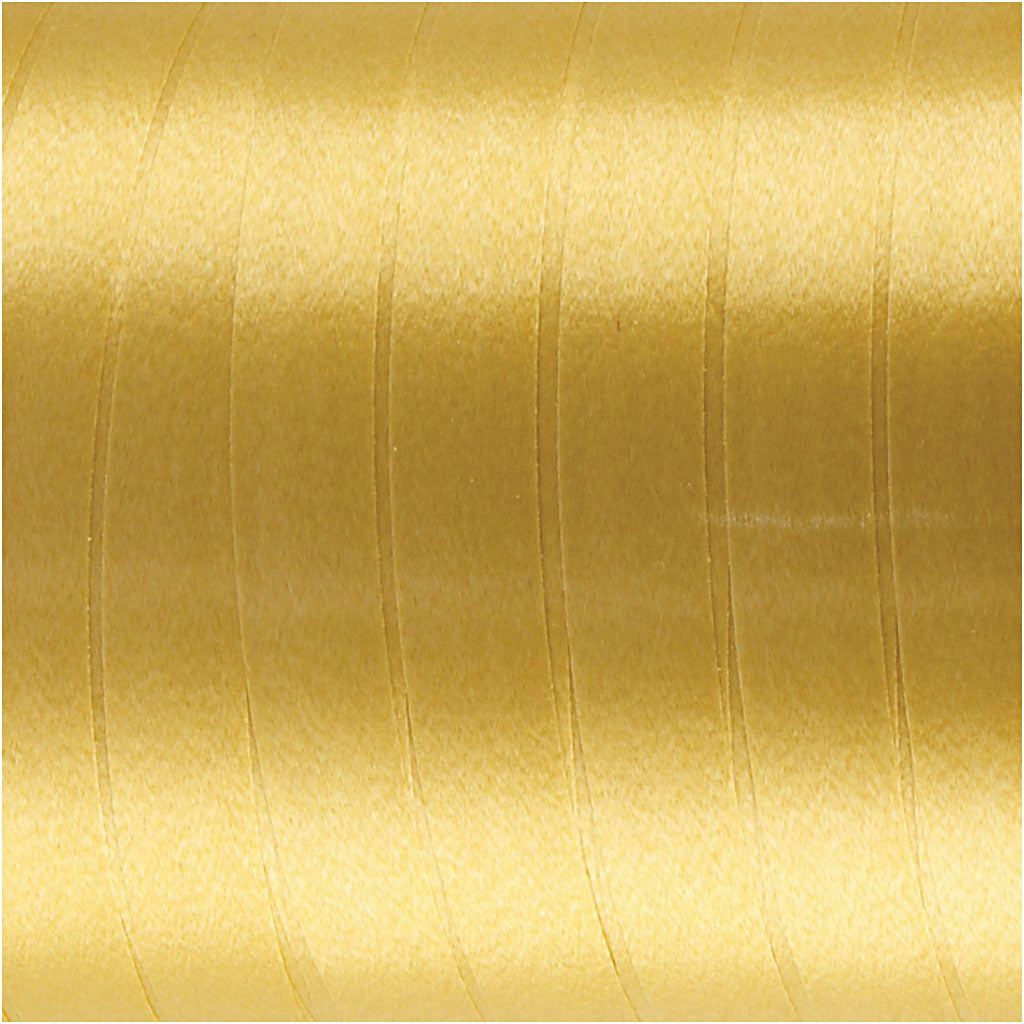 Kräuselband, B 10 mm, Glänzend, Gold, 250 m/ 1 Rolle [HOB-20208]
