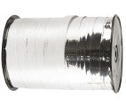 Ruban cadeau, L : 10 mm, brillante, argent métallique, 250 m/ 1 rouleau [HOB-20222]