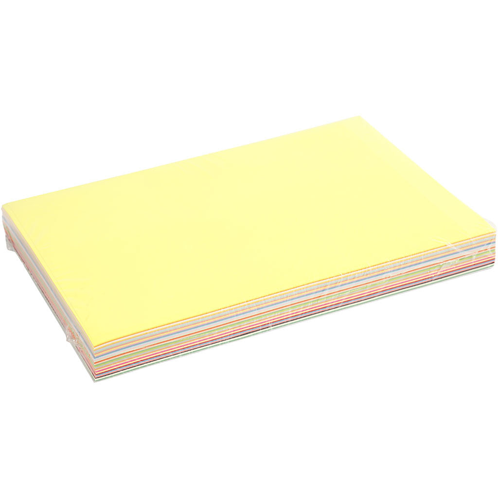 Farbiges Papier, A4, Blatt 210x297 mm, 80 g, Sortierte Farben, 280 Bl. sort./ 1 Pck [HOB-20400]