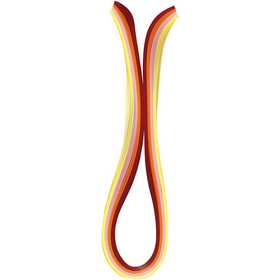 Bandes pour quilling, L : 78 cm, L : 5 mm, 120 gr, orange, rose, rouge, jaune, 100 pièces/ 1 Pq. [HOB-20795]