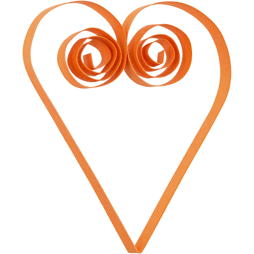 Bandes pour quilling, L : 78 cm, L : 5 mm, 120 gr, orange, rose, rouge, jaune, 100 pièces/ 1 Pq. [HOB-20795]