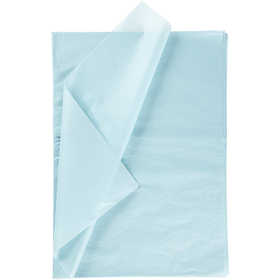 Papier de Soie, feuille 50x70 cm, 17 gr, bleu clair, 25 flles/ 1 Pq. [HOB-20814]