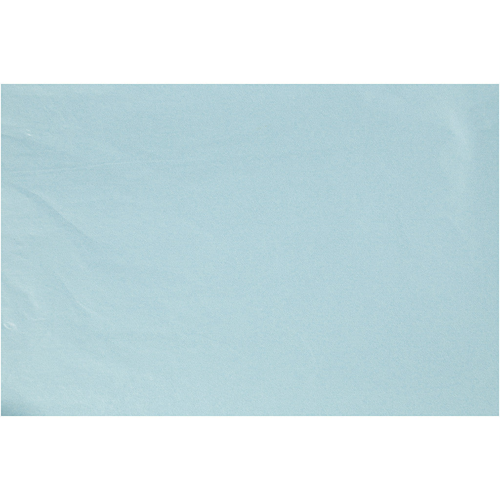 Papier de Soie, feuille 50x70 cm, 17 gr, bleu clair, 25 flles/ 1 Pq. [HOB-20814]