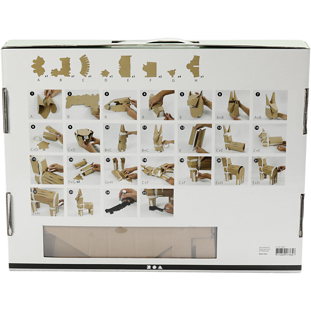 Pignatta per feste, misura 39x13x55 cm, colori pastello, 1 pz [HOB-20827]