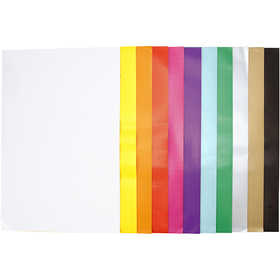 Glanzpapier, Blatt 32x48 cm, 80 g, Sortierte Farben, 11x25 Bl./ 1 Pck [HOB-20852]