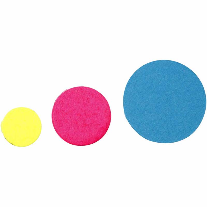 Mosaïques en Papier Cartonné, rond, d 10+15+20 mm, 180 gr/ 1 Pq. [HOB-21009]