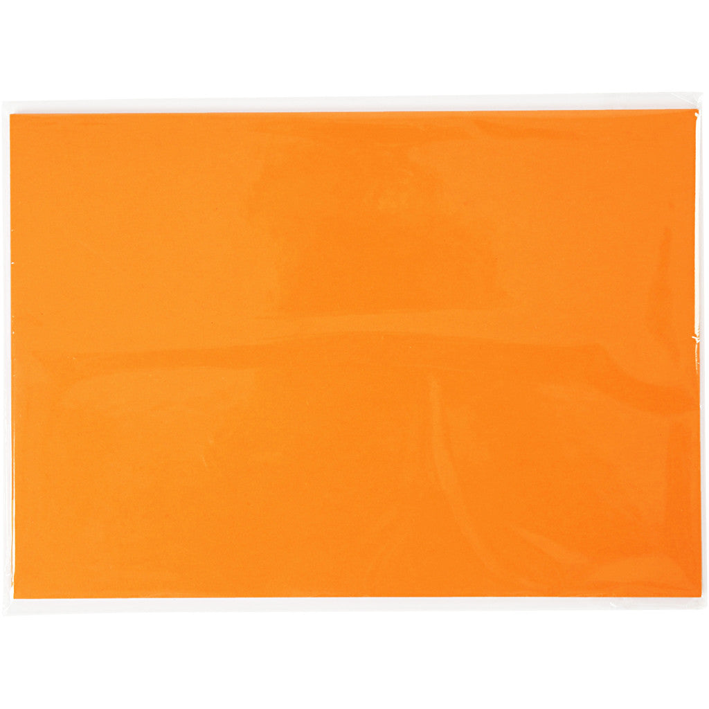 Papier Cartonné, A4, feuille 210x297 mm, 180 gr, orange, 20 flles/ 1 Pq. [HOB-21113]