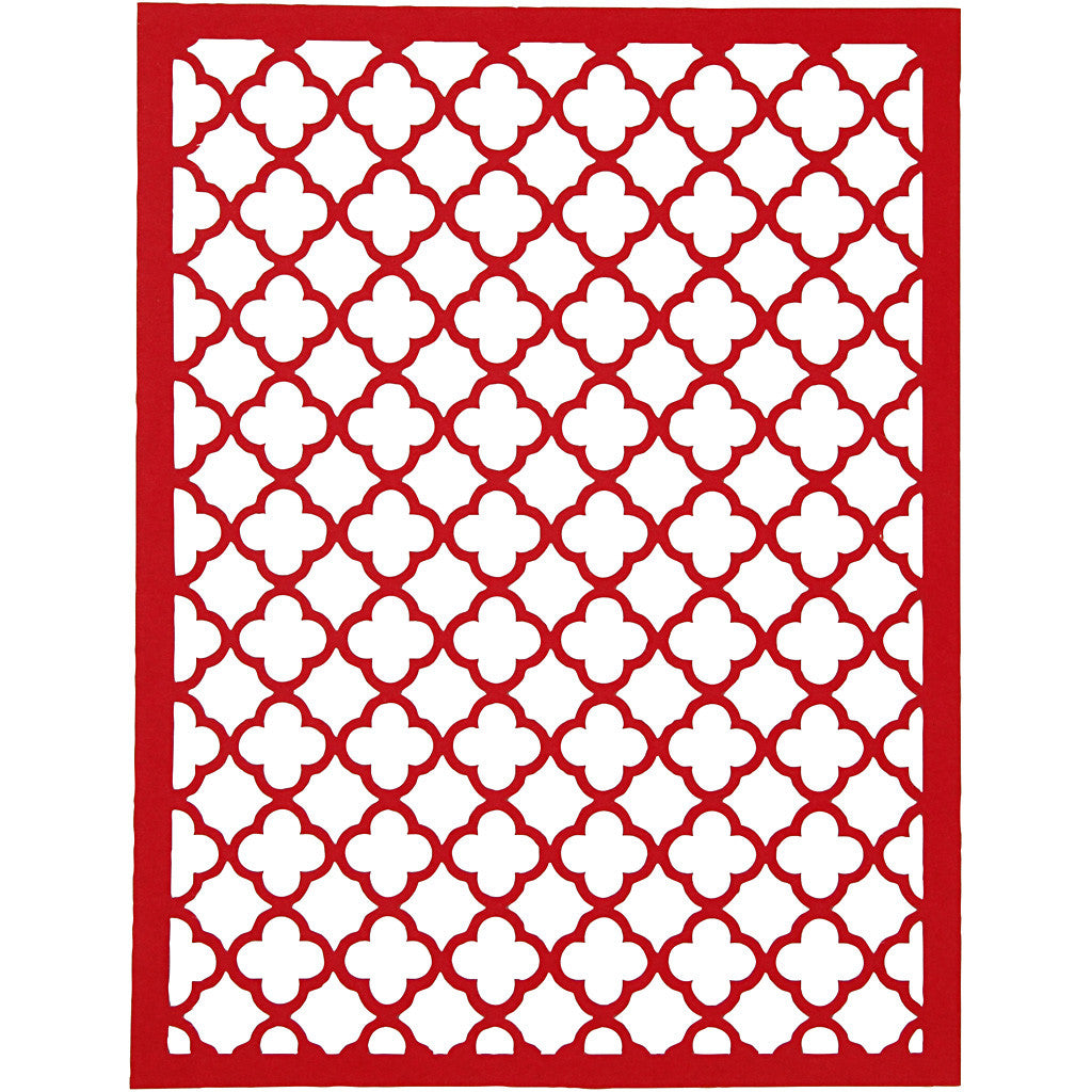 Bloc de papier cartonné avec des motifs façon dentelle, A6, feuille 104x146 mm, 200 gr, orange, rose, rouge, rose, 24 pièces/ 1 Pq. [HOB-21608]