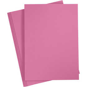Biglietto, A4, foglio 210x297 mm, 220 g, rosa, 10 pz/ 1 conf. [HOB-219029]