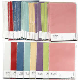 Papier Vélin, A4, feuille 210x297 mm, 100 gr, ass. de couleurs, 8x10 Pq./ 1 Pq. [HOB-224823]
