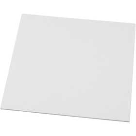 Panneau en toile, dim. 20x20 cm, ép. 3 mm, 280 gr, blanc, 1 pièce [HOB-225040]