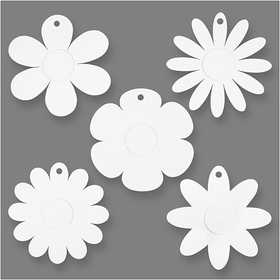 Fiori, diam 20 cm, 400 g, bianco, 5x3 pz/ 1 conf. [HOB-233130]