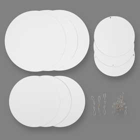 Decorazioni da appendere, diam 12+15+18 cm, 300 g, 4 set/ 1 conf. [HOB-235800]