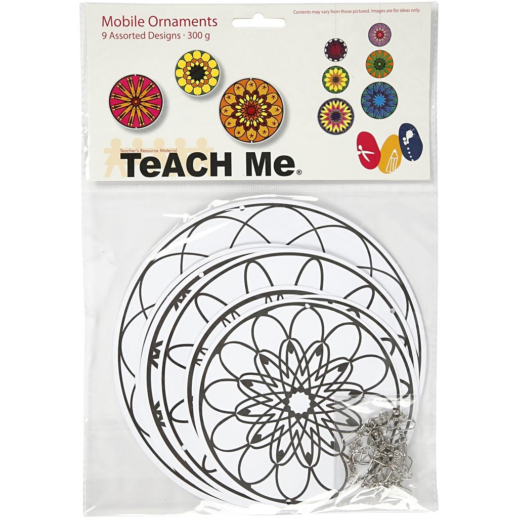 Decorazioni da appendere con stampa, diam 12+15+18 cm, 300 g, 3 set/ 1 conf. [HOB-235810]