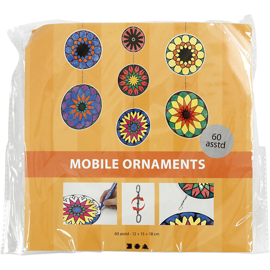 Mobile avec impressions, d 12+15+18 cm, 300 gr, 20 set/ 1 Pq. [HOB-23581]