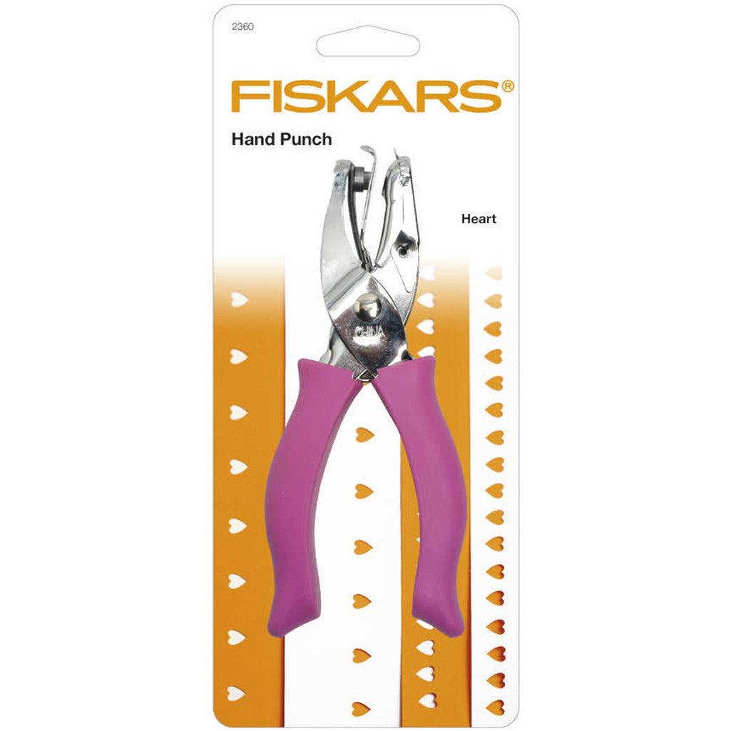 Fiskars Hand-Motivstanzer, Herz, Lochgröße 5 mm, 1 Stk [HOB-2360]