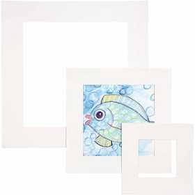 Cornici per foto, spess. 0,4 mm, 270 g, bianco, 75 pz/ 1 conf. [HOB-23611]