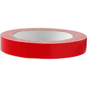 Nastro adesivo telato, L: 19 mm, rosso, 25 m/ 1 rot. [HOB-24643]