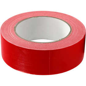 Duct tape, L : 38 mm, rouge, 25 m/ 1 rouleau [HOB-24644]