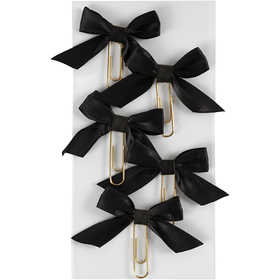 Metallklammern, Größe 40x70 mm, Schwarz, 5 Stk/ 1 Pck [HOB-247102]