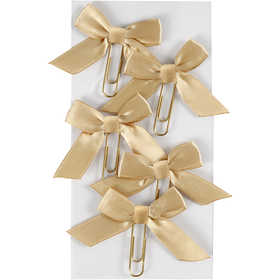 Metallklammern, Größe 40x70 mm, Gold, 5 Stk/ 1 Pck [HOB-247106]