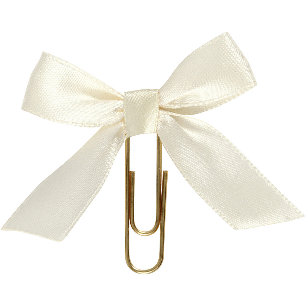 Metallklammern, Größe 40x70 mm, Naturweiß, 5 Stk/ 1 Pck [HOB-247121]