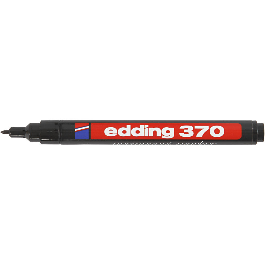 Edding 370 Marker, Strichstärke 1 mm, Schwarz, 1 Stk [HOB-25005]