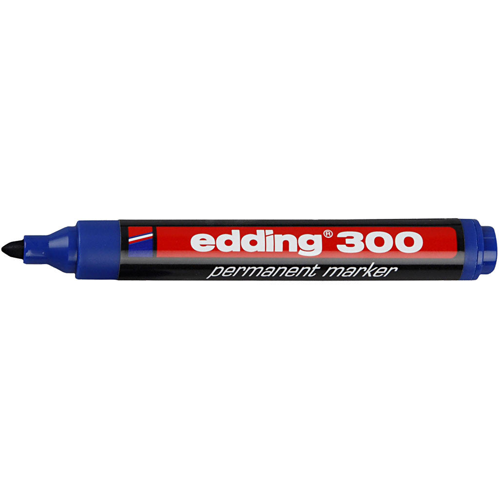 Marqueur Edding 300, trait 1,5-3 mm, bleu, 1 pièce [HOB-25023]