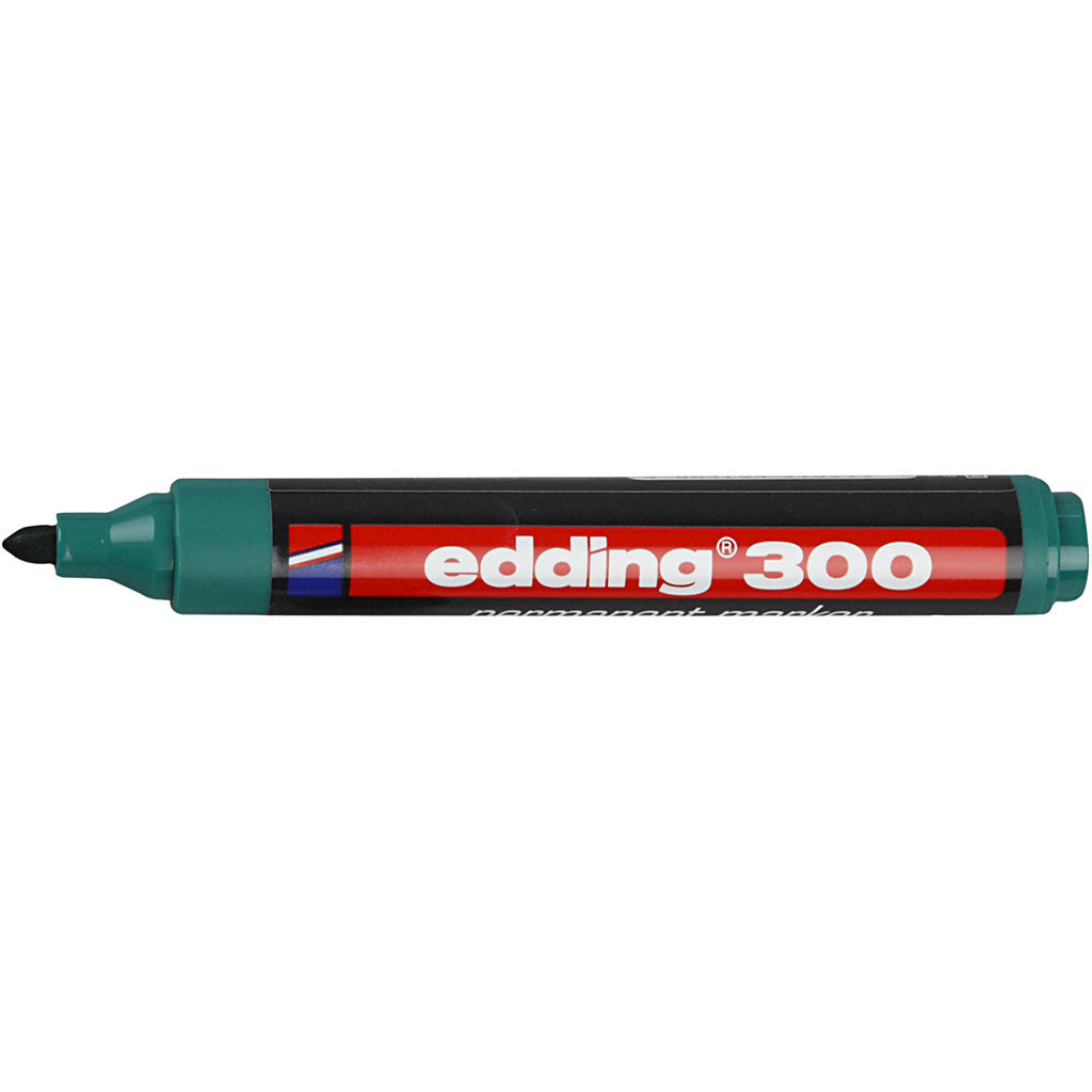 Marqueur Edding 300, trait 1,5-3 mm, vert, 1 pièce [HOB-25024]