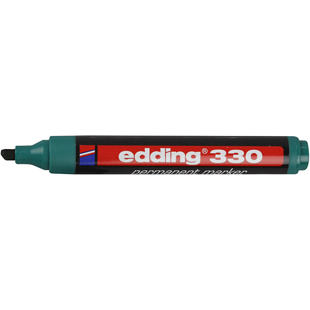 Marqueur Edding 330, trait 1-5 mm, vert, 1 pièce [HOB-25028]