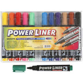 Power Liner, ampiezza tratto 1,5-3 mm, colori asst., 12 pz/ 1 conf. [HOB-25042]