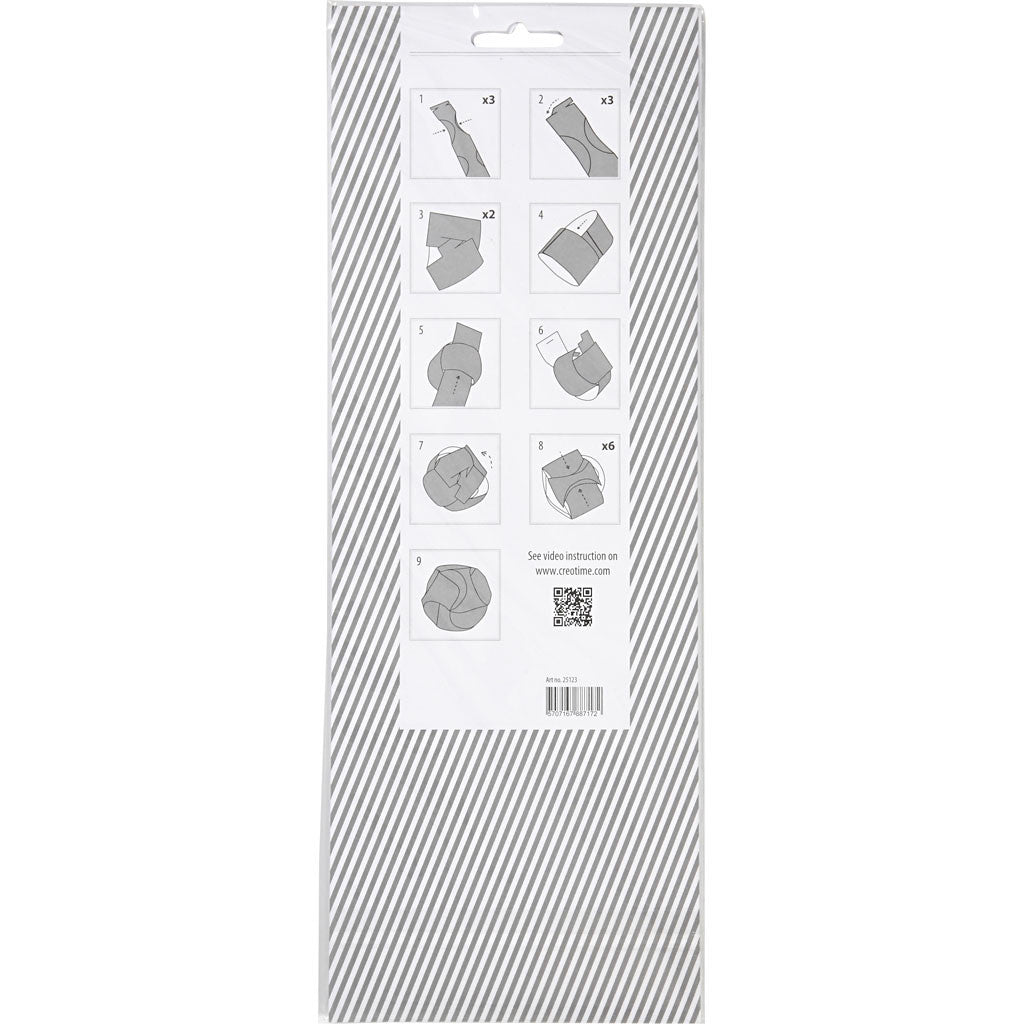 Click Ornaments, D 9 cm, Größe 5,5x28,4 cm, 9 Set/ 1 Pck [HOB-25123]