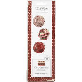 Decorazioni click, diam 5 cm, misura 3,5x8,8 cm, 9 set/ 1 conf. [HOB-25133]