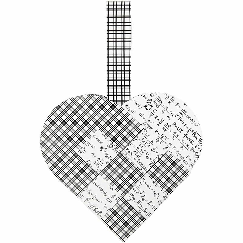 Coeurs tressés, dim. 14,5x10 cm, 120 gr, 8 set/ 1 Pq. [HOB-25153]