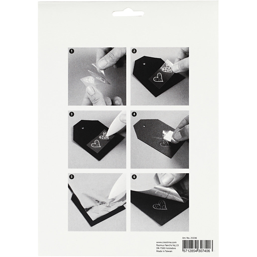 Deco Foil e fogli trasferibili, faro, foglio 15x15 cm, blu, argento, 2x2 fgl./ 1 conf. [HOB-25336]