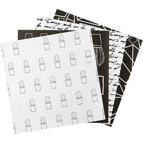 Papier Origami, dim. 10x10 cm, 80 gr, 40 flles/ 1 Pq. [HOB-25368]