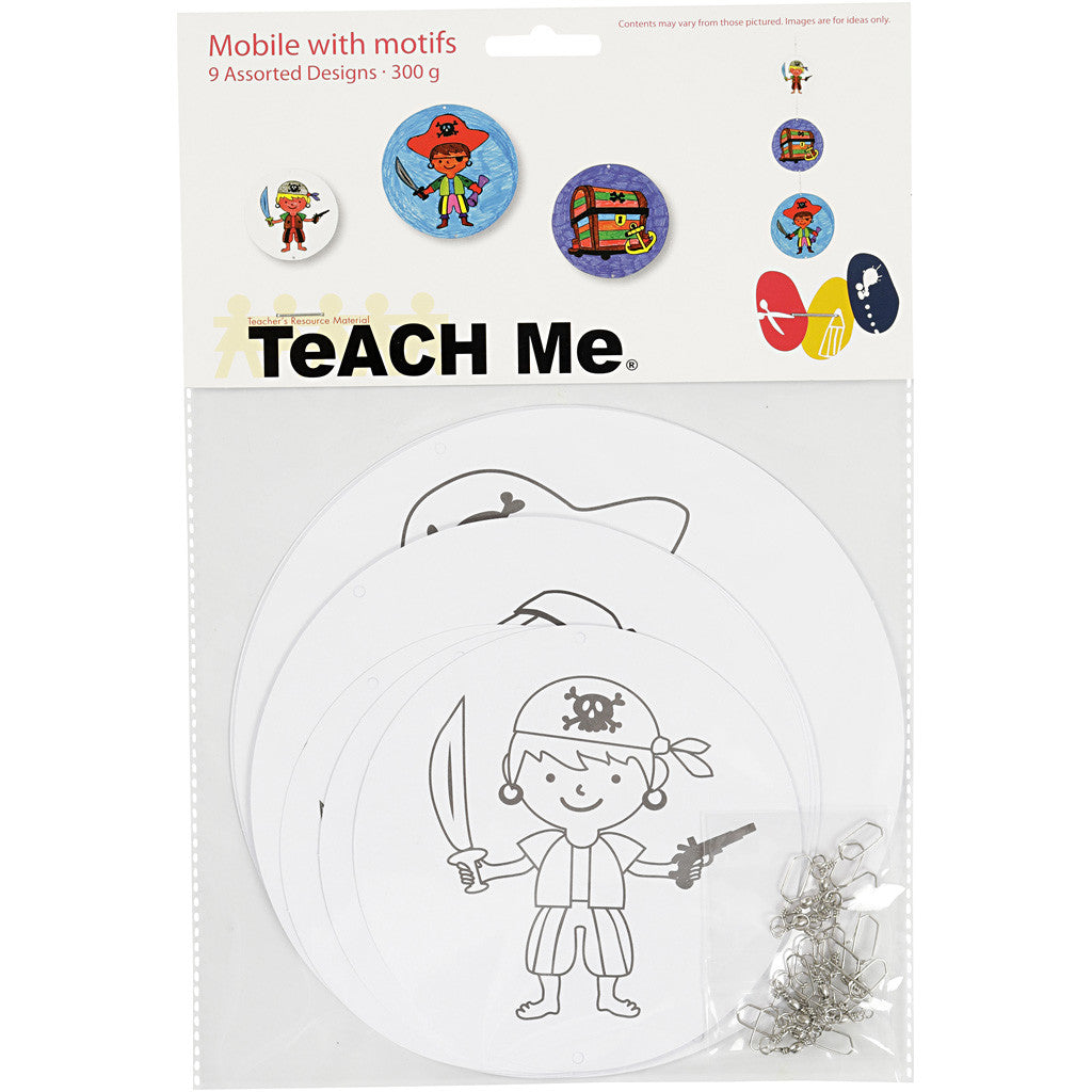 Decorazioni mobili con motivi, diam 12+15+18 cm, 300 g, bianco, 3 set/ 1 conf. [HOB-25458]