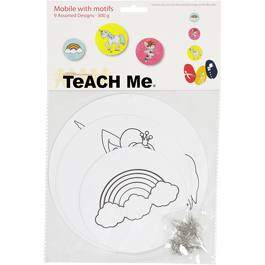 Decorazioni mobili con motivi, diam 12+15+18 cm, 300 g, bianco, 3 set/ 1 conf. [HOB-25459]