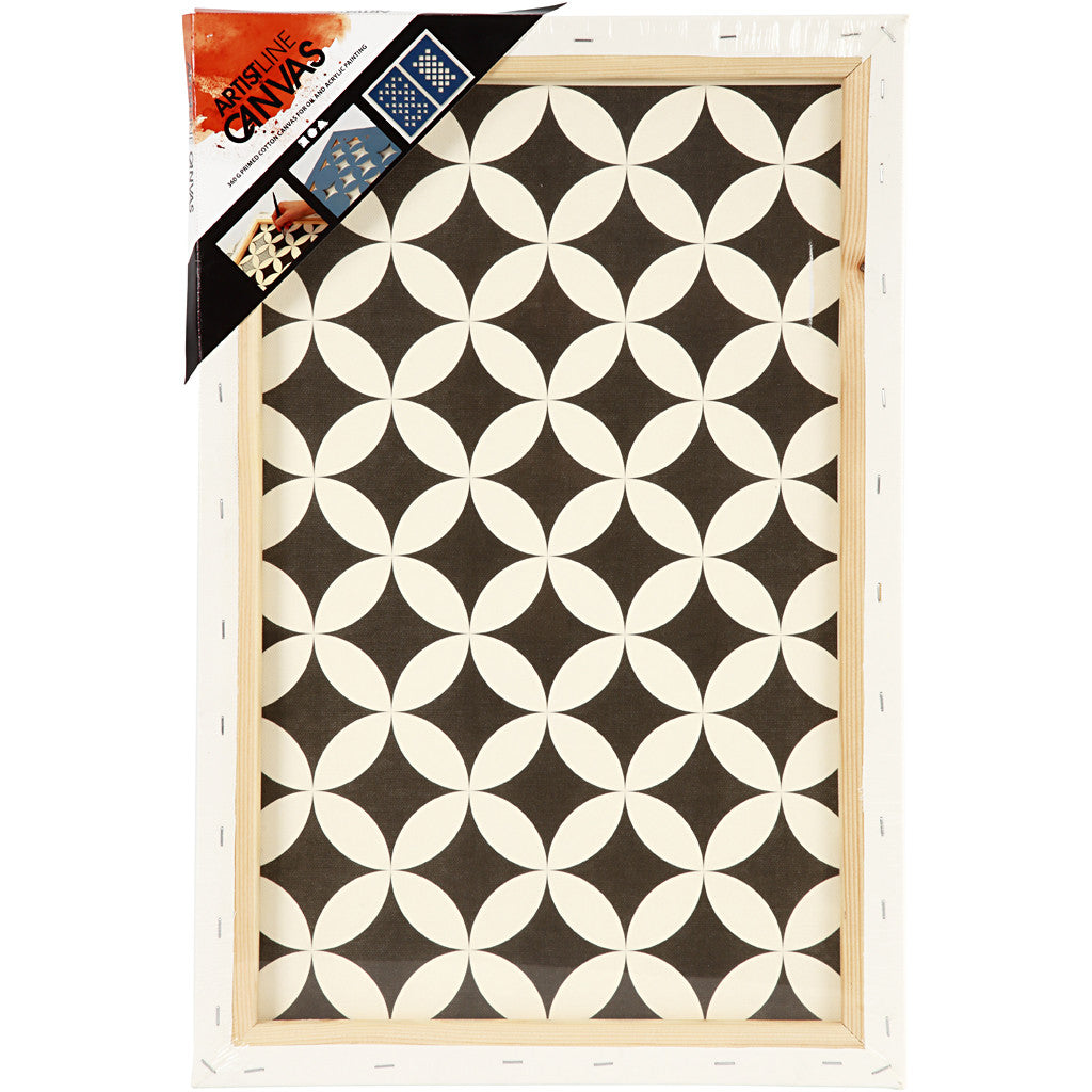 Leinwand, T 1,7 cm, Größe 40x60 cm, 360 g, Weiß, 1 Stk [HOB-25731]