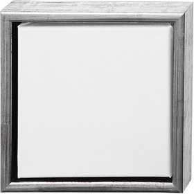 Tela con cornice, misura 20x20 cm, 360 g, bianco, 6 pz/ 1 conf. [HOB-25752]